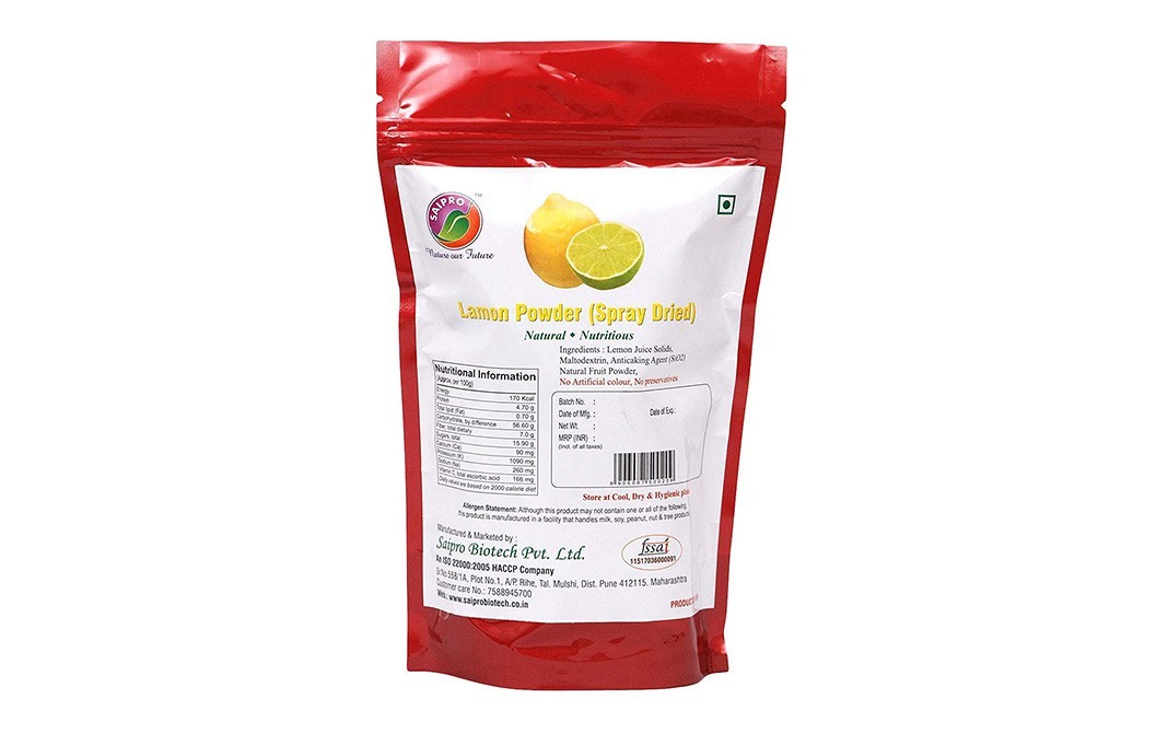Saipro Lemon Powder    Pack  250 grams
